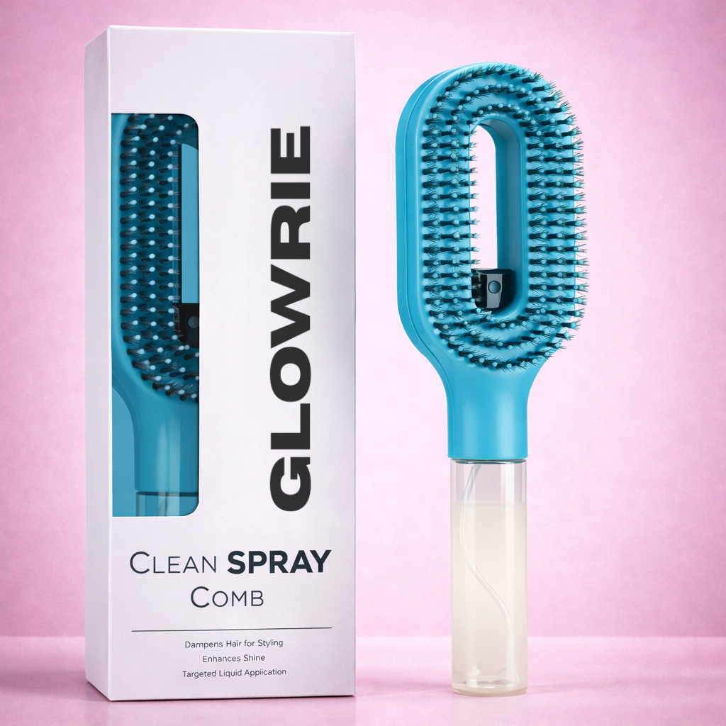 Rozčesávací kartáč s rozprašovačem vody Glowrie™