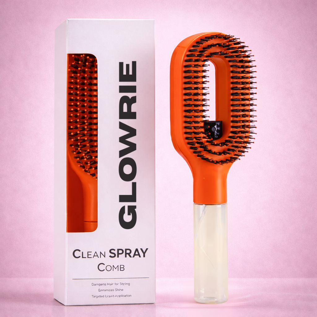 Rozčesávací kartáč s rozprašovačem vody Glowrie™