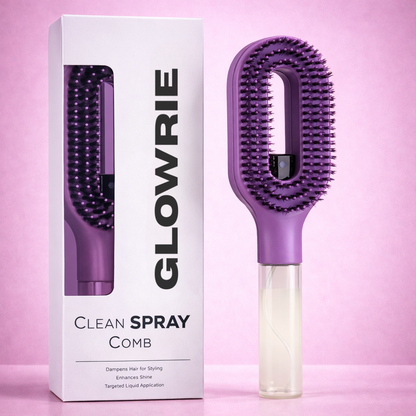 Rozčesávací kartáč s rozprašovačem vody Glowrie™