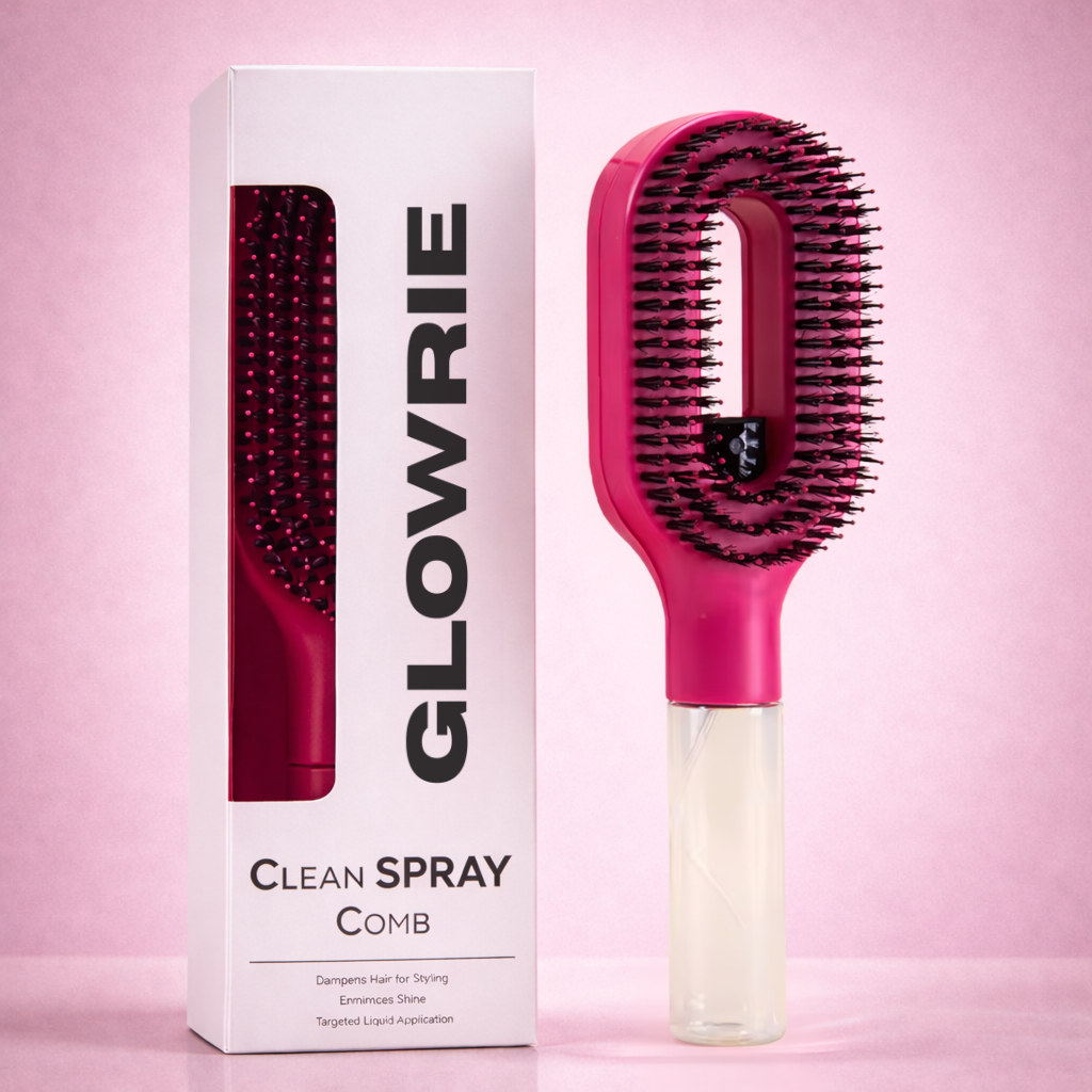 Rozčesávací kartáč s rozprašovačem vody Glowrie™