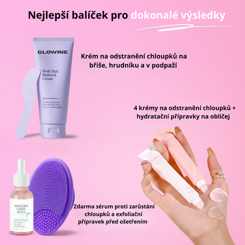 Sada na okamžité odstranění chloupků